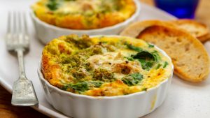 Picture of Baked tuna pesto eggs