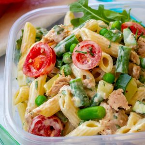 Tuna lunchbox pasta salad