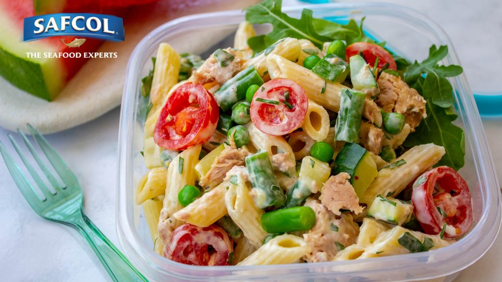 Tuna lunchbox pasta salad