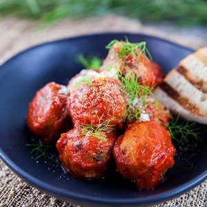 A serving of Tuna and Fennel Polpette
