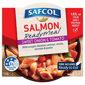 Safcol Salmon Ready Meal Sweet Onion & Tomato
